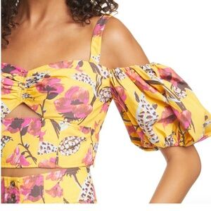 A.L.C. Melody floral crop top. Floral.